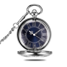 Diameter 45mm blue roman dial automatic pocket watch mechanical pocket watch Victoria watches